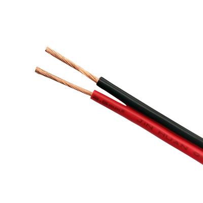 China Heating 18 20 Gauge 2core OFC Cable Electrical Wire PVC Insulated Parallel RGB Audio Cable Ribbon Speaker Flat Cable for sale