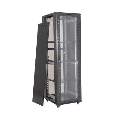 China Stainless Steel Network Cabinet 19 Inch 22U Rack Wall Mount Server Cabinet for sale