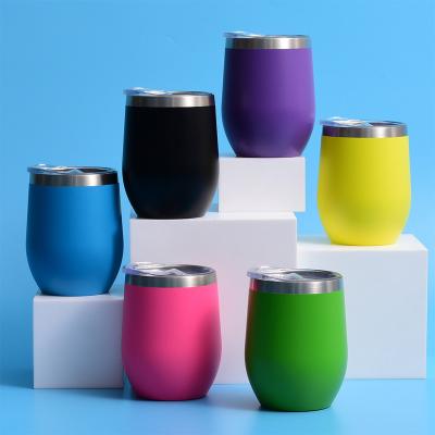 China Disposable Stemless Insulated Gift Set Wholesale Stainless Steel Wine Tumbler With Lid And Straw Water Bottles for sale