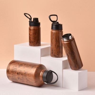 China Sustainable Wide Mouth Vacuum Flask 18/8 Stainless Steel Bottle Double Wall Insulated Water Bottle for sale