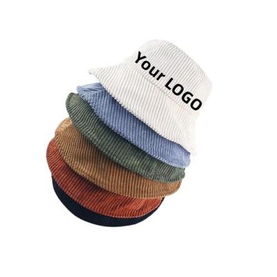 China Fashion Factory Warm Bucket Hat Corduroy Plain Logo Bucket Hats Casual Soft Embroidery Faux Wool Fur Custom Made for sale