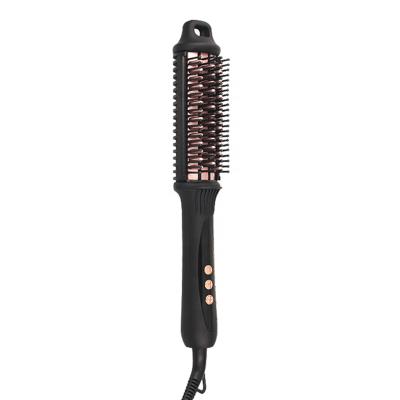 China Car PTC Heater Warm Up LED Digital Display Fast Hair Brush With Hair Straightener 1hour Auto Cut Function for sale