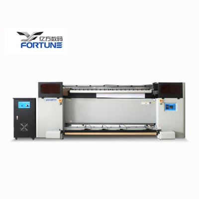 China YF-2000D 2m advertising indoor outdoor FORTUNE with 2 heads sublimation printer for textile flag and heat transfer paper printing for sale