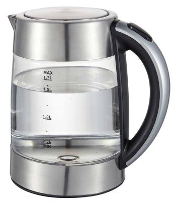 China 360 degree rotation bass electric kettle for tea or coffee with temperature selection function and keep warm function for sale