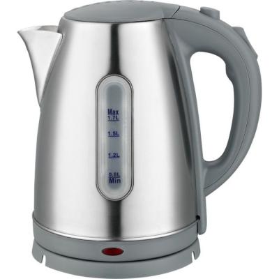 China 360 Degree Rotating Silver Base 1.7l Temperature Control Water Heater Smart Stainless Steel Electric Kettle for sale