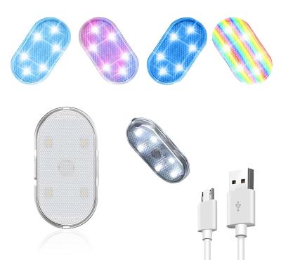 China Mini Reading Lamp Car Interior LED Sensor Light USB Rechargeable Touch Switch Auto Wireless Sensor Light for sale