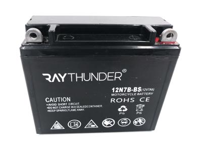 China Motorcycle Spare Parts Battery 12V 7AH Gel Motorcycle Battery 12N7-BS 12V 7AH for sale