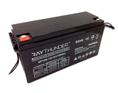 China Toys Low Rate Maintenance Type And Sealed Solar Lead Acid Battery 12V 150 OH Deep Cycle Battery for sale