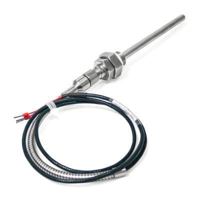 China Industrial Temperature Measuring Bearing Thermocouple RTD Pt100 With Sealing Wire Oil Leak Proof for sale