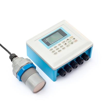 China oil deposition system 300mm high capacity ip67 resolution barrel 4-20ma liquid level ultrasonic level sensor interface measurement for sale