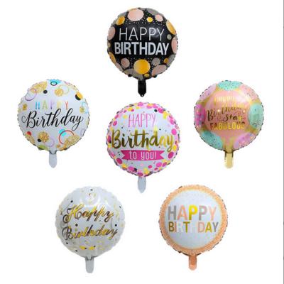 China Allinthree 18inch OEM ODM Self-Sealing Factory Printed Foil Festival Party Birthday Circular Balloon for sale