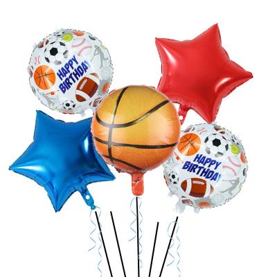 China Factory Modern Aluminum Allinthree Basketball Socall Soccer Ball Aluminum Rugby Ball Set for sale