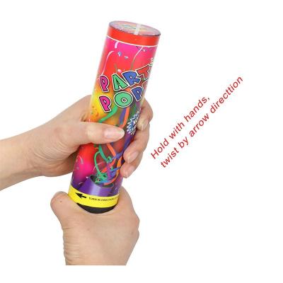 China Inside Allinthree Factory Sale Spring Power Party Confetti Snap Outer Cannon With Foil Flame Mix for sale