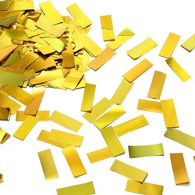 China Wholesale Gold Office Wedding Birthday Festival Decoration Allinthree Party Mylar Confetti Metallic Paper for sale