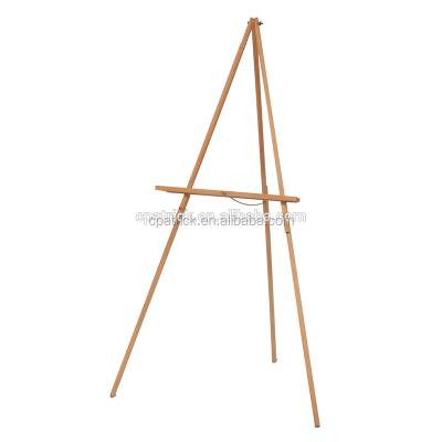 China Easel Studio Height Adjustable Foldable Pine Wood Tripod Portable Painting Easel for sale