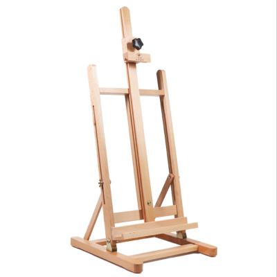 China 2021 Art Supply Portable Artists Adjustable Medium Beech Studio Tabletop Wooden Easel Painting Easel for Painting and Showing for sale