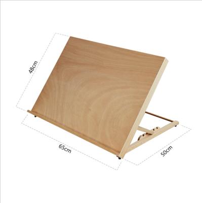 China Artist 2021 65*48cm Panel Easel Art Supply Angle Adjustable Wood Painting Sketch and Drawing for sale