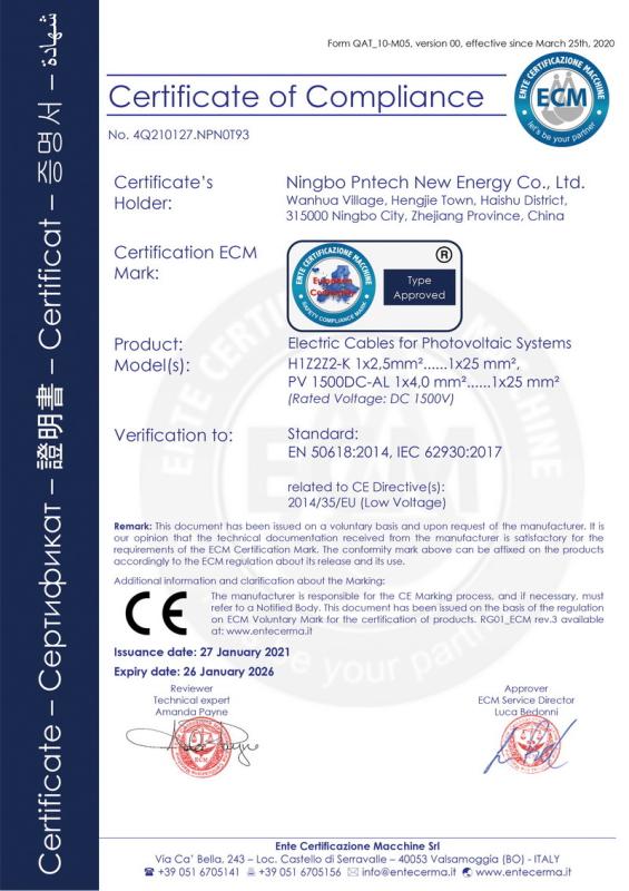 CE - ZHEJIANG PNTECH TECHNOLOGY CO., LTD