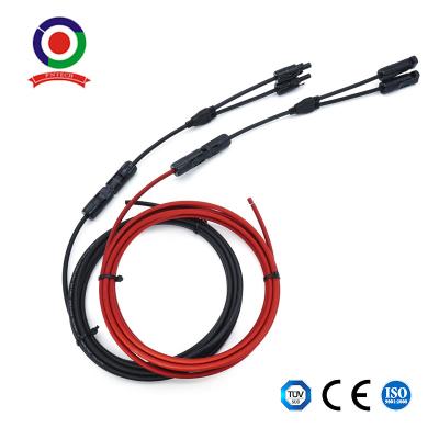 China O cabo de extensão UV 6mm2 do painel solar da resistência picovolt cabografa Mc4 o conector TUV à venda