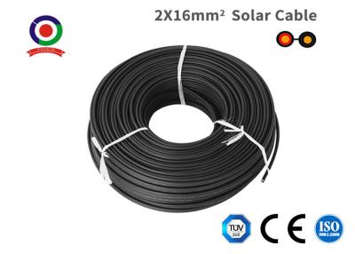 China Cabo solar do núcleo dobro do gêmeo do preto da proteção, baixa excentricidade 16mm cabo de 2 núcleos à venda