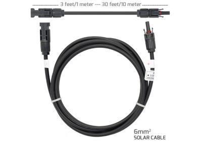 중국 가동 가능한 연결 태양 케이블 3m 4mm2 연장 30A는 현재를 평가했습니다 판매용