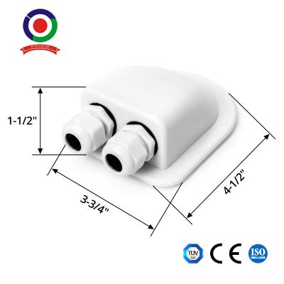 Cina Supporto bianco dell'alloggio dell'entrata del cavo dell'ABS IP68 per il marinaio dei caravan delle barche di rv in vendita