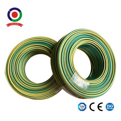 China Alambre que pone a tierra 12 del cobre amarillo verde del AWG 4mm2 para el panel solar en venta