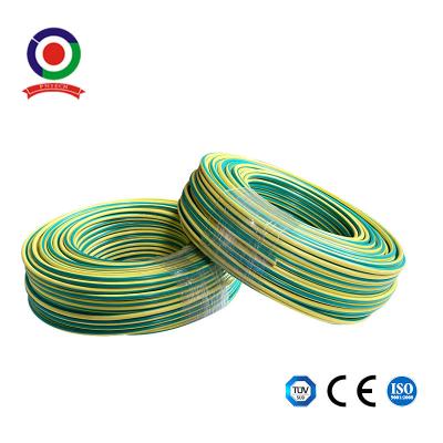 China de Isolatieaarde die van Pvc van 100m/Roll 10mm2 Groene Gele Koperkabel 8 AWG aan de grond zetten Te koop