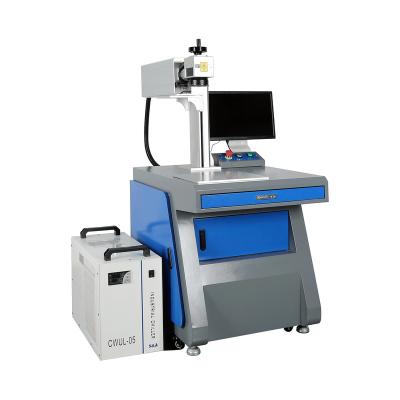 China Water Cooled Manufacturers Supply 3W Rotary Metal Laser Marking UV Deep Engraving Machine for sale