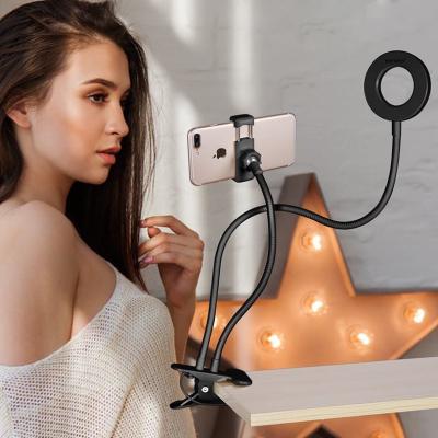 China PORTABLE Led Photography Ring Fill Light With Desktop Cut Out 12w Selfie Fill Light for sale