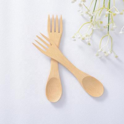 China Simple Style Bamboo Reusable Wholesale Viable Bamboo Spork Mini Spork for sale