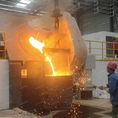 Cina Factory 150kg-20 Ton Industrial Steel Induction Furnac Electric Furnaces For Cast Iron Scrap Iron Smelting Furnace in vendita