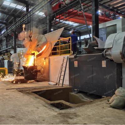 Cina Factory 150kg-20Ton Industrial Aluminum Iron Copper Scrap Metal Rebar Steel Product Induction Melting Furnace in vendita