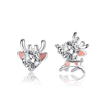 China Unicorn Earrings CLASSIC For Girls Stud Earrings S925 Sterling Silver Mini Tiny Cute Earring Jewelry Gifts For Kids Gold&Silver Island for sale