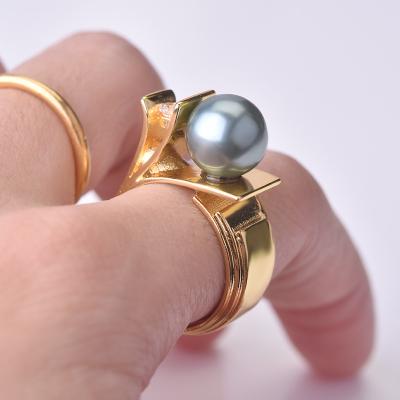 China Hiphop 925 Silver Color With Topaz Gemstone Bizuteria 14k Silver Topaz Gemstone Bizuteria 14k Diamond Ring Jewelry Gold Color 925 Gold Color Ring for sale