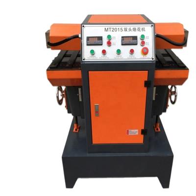 China MT2015 direct double head semi-automatic hotels factory supply hot stamping machine, embossing hot stamping machine, wood grain machine for sale