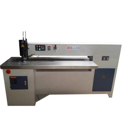 China Hotels MH1114 Semi-automatic Veneer Machine Plate Tooth Shaped Vertical Stitching Thin Quilting Machine for sale