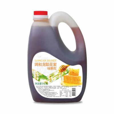 China High quality Honey Flavored Syrup coffee 3kg 2.1l Honey Flavor Syrup Bubble Tea for dessert for sale