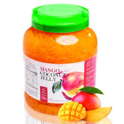 China Direct Wholesale Mango Jelly Coconut For Bubble Tea From Normal Factory Sales 3.8kg for sale