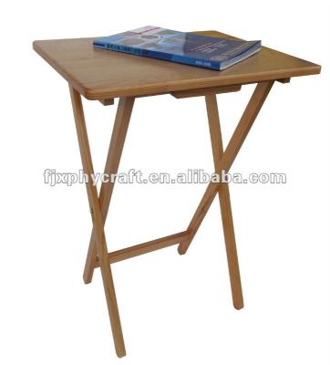 China Solid Wood Wooden Foldable Snack Tray Table for sale