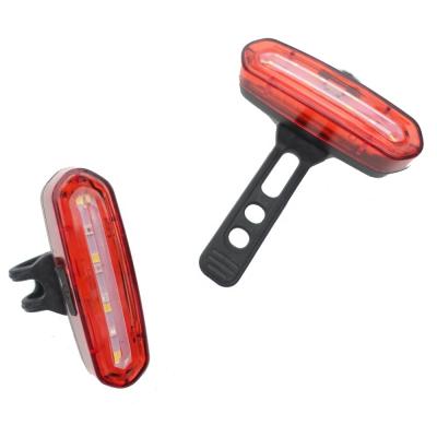 China Engineering Plastics X-FREE USB Charging [Pluto] Red and White Dual-color Warning Light Bicycle Rear Light C02-69 for sale