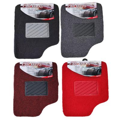 China Customized Logo Amazon Hot Selling Universal 4pcs set Car Foot Mat Car Floor Mat Non-slip Pvc Car Carpet Mat for sale