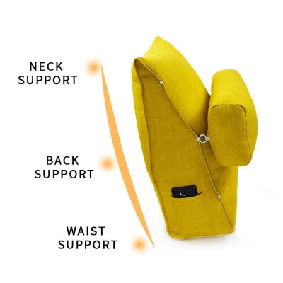 China New Memory Fashion Sofa Back Rest For Bed Pillow Support Wedge Triangle Cushion for sale