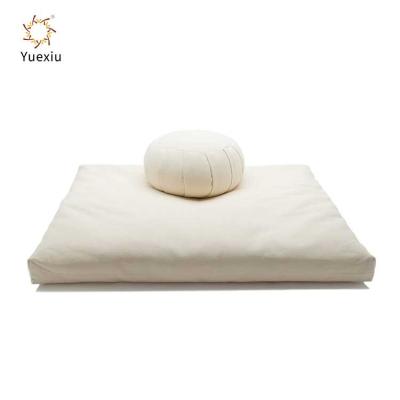 China Custom Memory Factory Zafu Buckwheat Pillow Zabuton Meditation Cushion Set Floor Cushion for sale