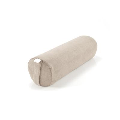 China Organic PORTABLE Custom Fabric Solid Color Relieve Pressure Cushion Cotton Cylinder Yoga Pillow Sheer Buckwheat Husk for sale