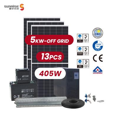 China Home Solar Power Systems 5kw Price 8kw 10kw 30kw 50kw Roof Mounting Home Systems 8pcs Roof Solar Powered Solar Panels for sale