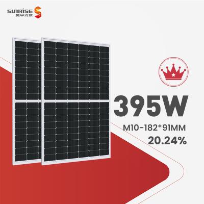 China Free Shipping M10 Mono Solar Panel PV Modules 395w 108cells PID Cut PID Resistor OEM Perc Non Destructive Solarpanel SR-54M395HLPro for sale