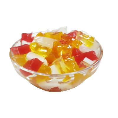 China Milk tea topping nata de coco hot sale colorful jelly made in Taiwan with high quality for sale