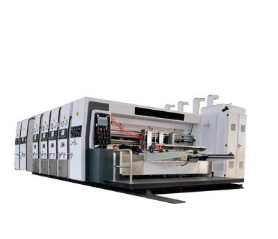 China Full Automatic High Speed ​​Building Material Stores Cardboard Flexo Corrugated Panel Printing Slotting Die Cutting Machine for sale