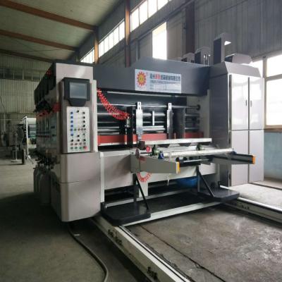 China Automatic Cardboard Box Making Cardboard Box Maker 4color Flexo Printing Slotting Machine for sale